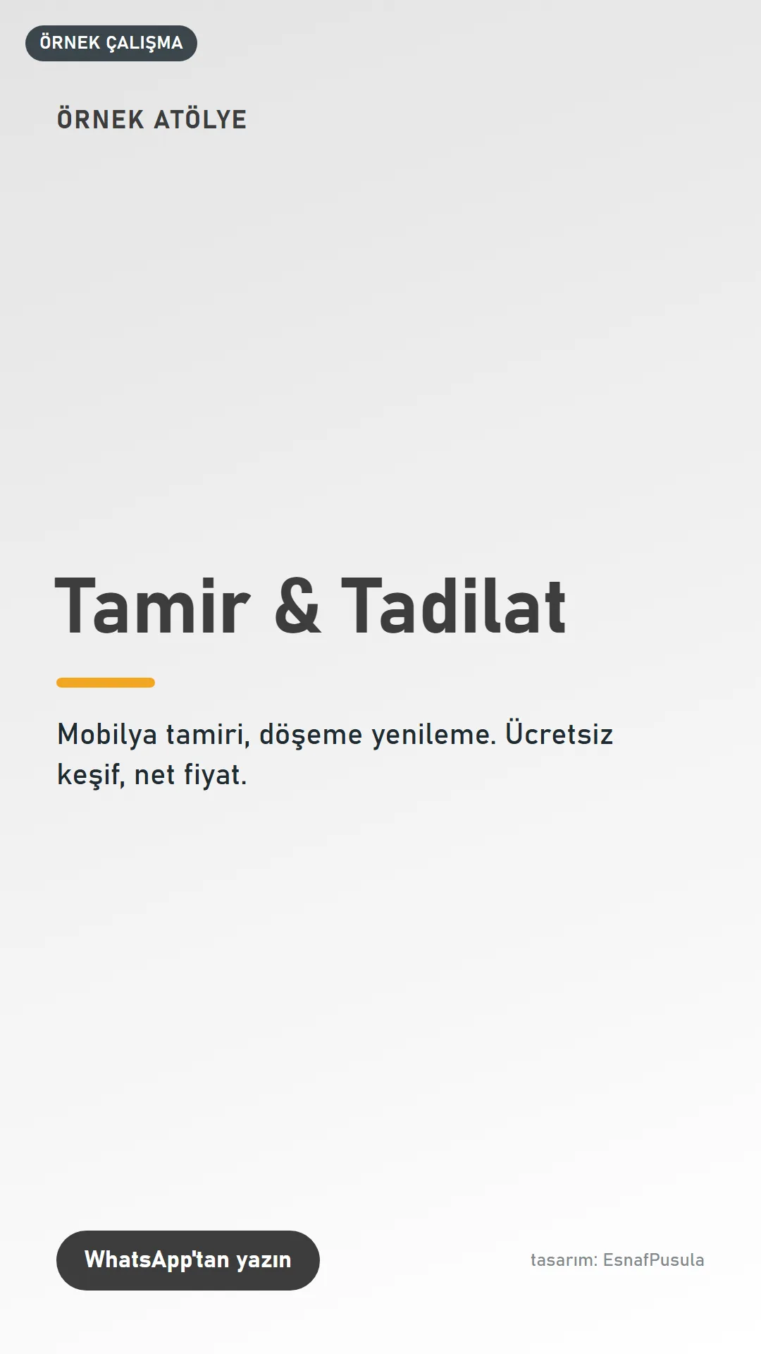 Örnek Atölye Instagram hikâyesi