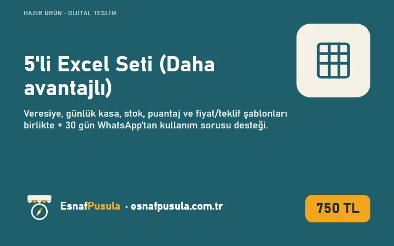 5'li Excel Seti (Daha avantajlı) kapak görseli